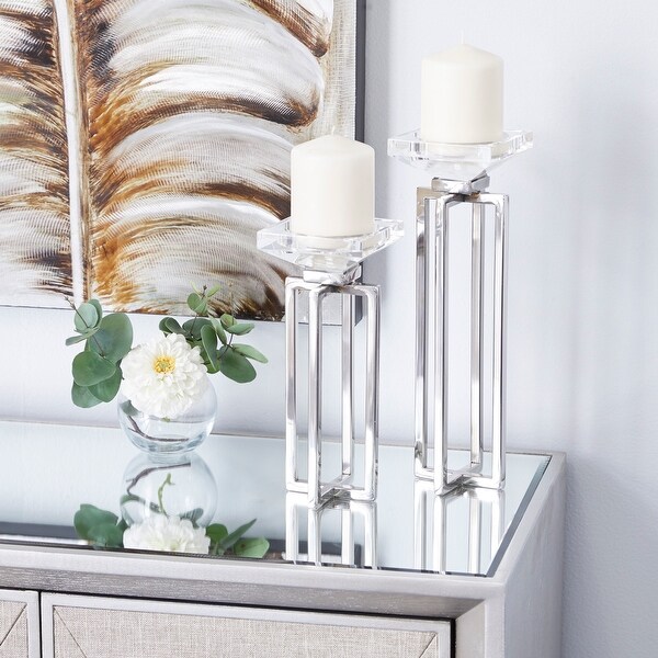modern pillar candle holders