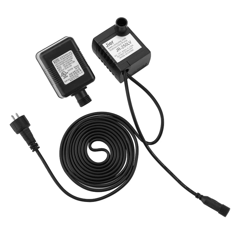 Glitzhome 30.5"H 4-Tiered LED Lighted Mom & Baby Bear Polyresin Outdoor Floor Fountain