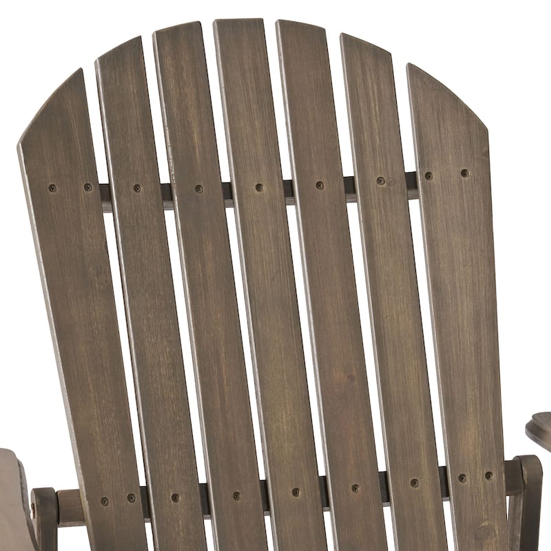 Hayle Wood Outdoor Reclining Adirondack Chair by Christopher Knight Home - 67.25" L x 29.50"W x 29.50" H