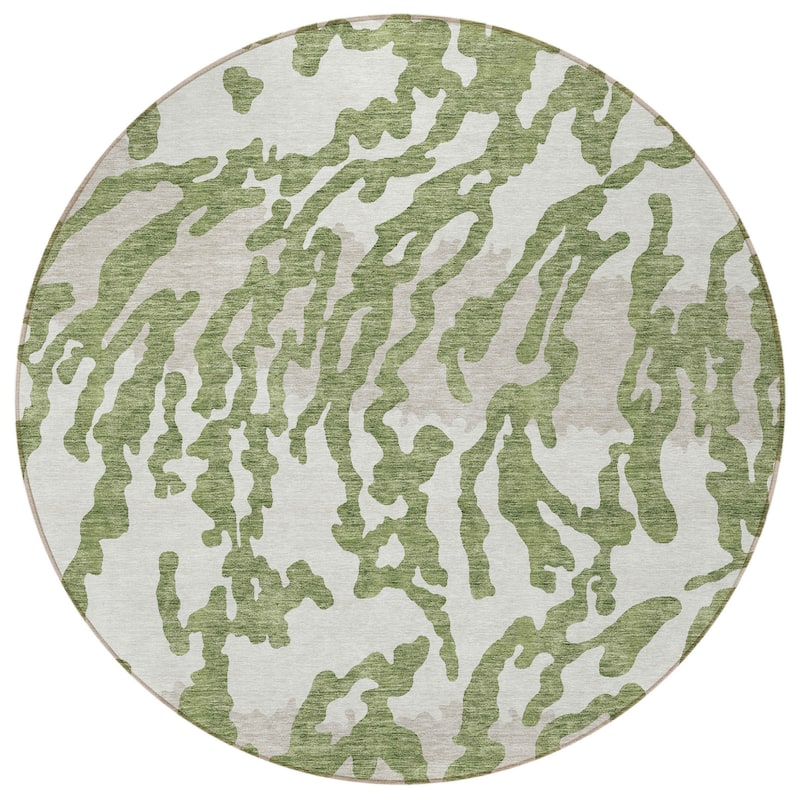 HomeRoots Animal Print Transitional Rectangle Outdoor Rug