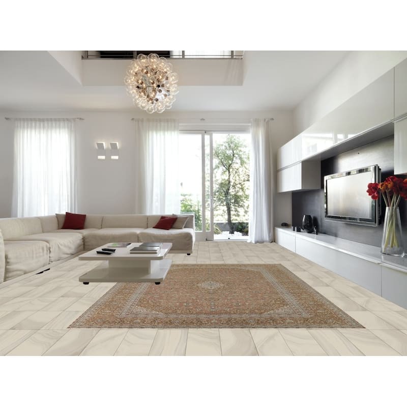 Traditional Kashan Vintage Persian Rug Hand-Knotted Pink Wool Carpet - 9'6" x 13'0"