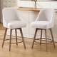 preview thumbnail 17 of 26, 26" Counter Height Swivel Bar Stool, Upholstered Counter Stools - 23.8" (D) x 21.7" (W) x 38" (H)