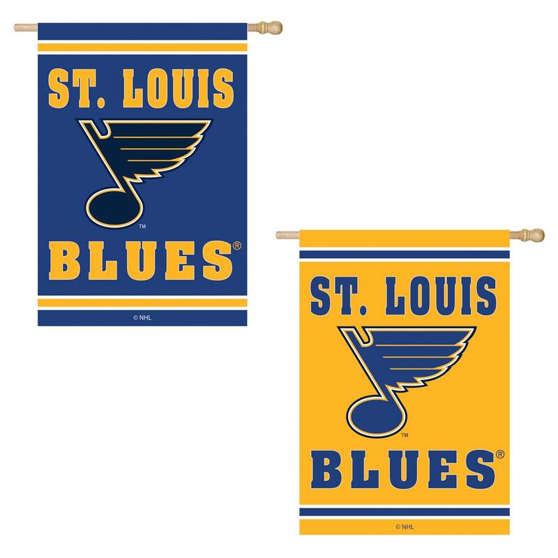 Embossed Suede Flag, House Size, St Louis Blues