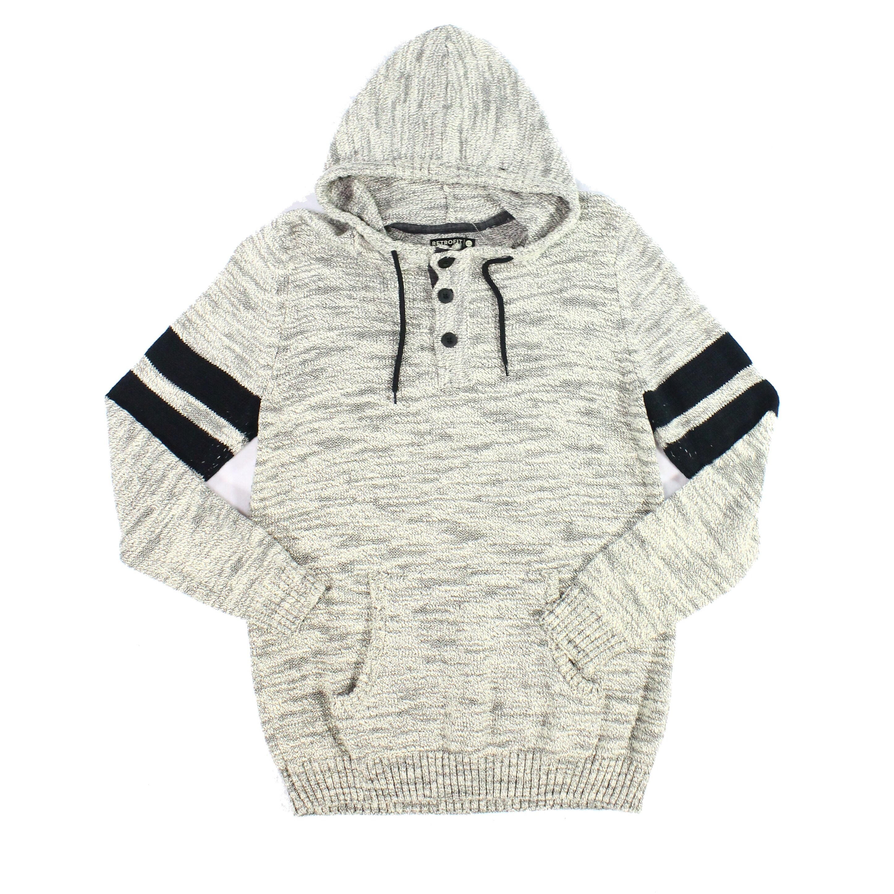 henley hooded sweater