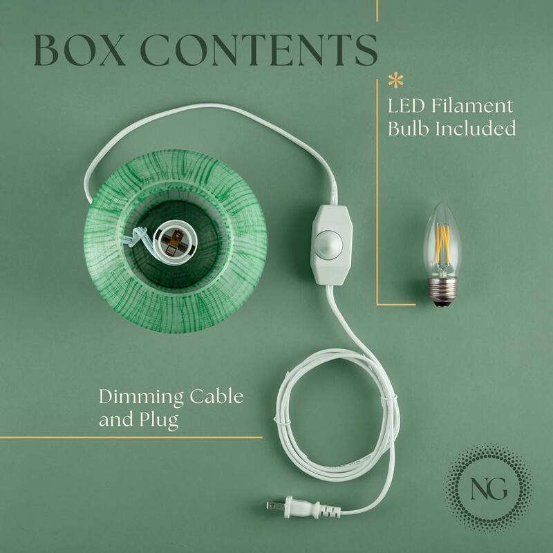 Mushroom White Glass Dimmable LED Table Lamp with E26 Socket Modern