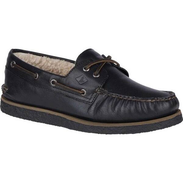Shop Sperry Top Sider Men S A O 2 Eye Winter Boat Shoe Black