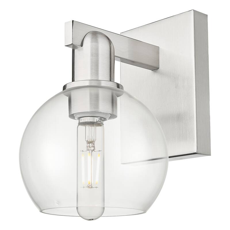 Innovations Lighting 716-1W-10-6 Athens Sconce Athens 10" Tall Wall - Brushed Satin Nickel / Clear