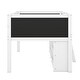 preview thumbnail 16 of 22, Twin Size Wooden Low Loft Bed with Decorative Guardrail Chalkboard, Two Movable Shelves, and Sturdy Ladder