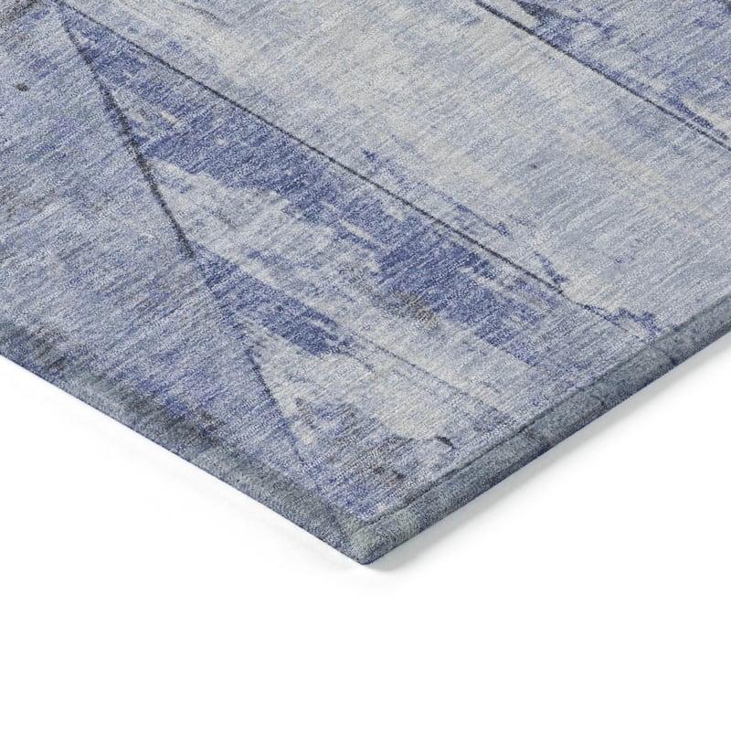 HomeRoots Geometric Transitional Rectangle Outdoor Rug