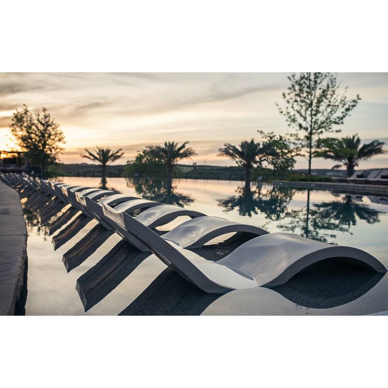 Ledge Lounger - Signature Chaise - Inside Pool & Sun Shelf Lounge Chair - Designed for Shallow Shelves Up to 9"