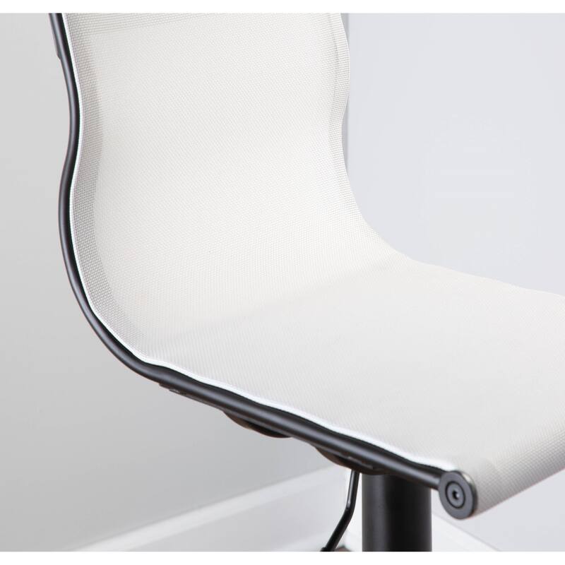 Porch & Den Bixby Adjustable Bar Stool in Black Metal