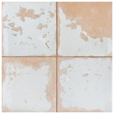 Merola Tile Kings Luxe Heritage White 17-5/8" x 17-5/8" Ceramic Floor and Wall Tile