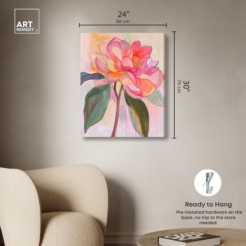 Softly Unfurling I Canvas by Art Remedy, Gallery Wrapped