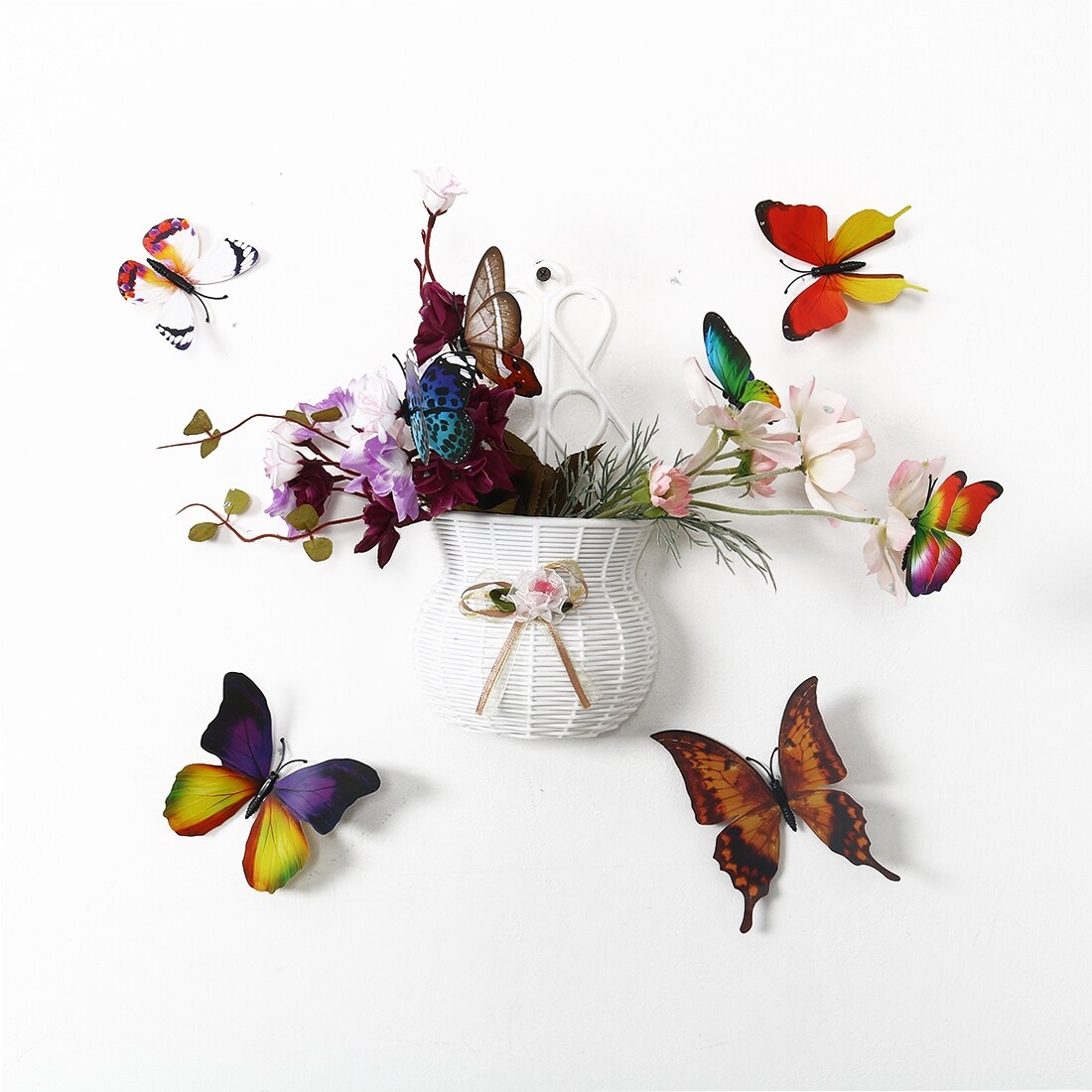 Shop 24pcs 3d Butterfly Wall Sticker Decal Room Decoration For