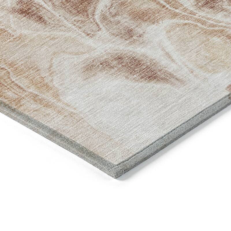 HomeRoots Abstract Transitional Rectangle Outdoor Rug