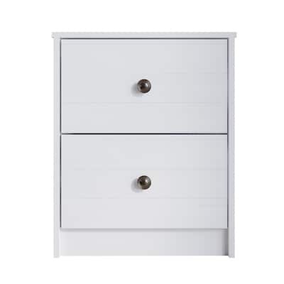 CraftPorch Clean-Lines Minimalist 2-Drawer Nightstand