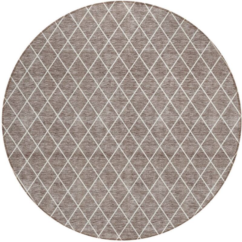 HomeRoots Geometric Transitional Rectangle Outdoor Rug