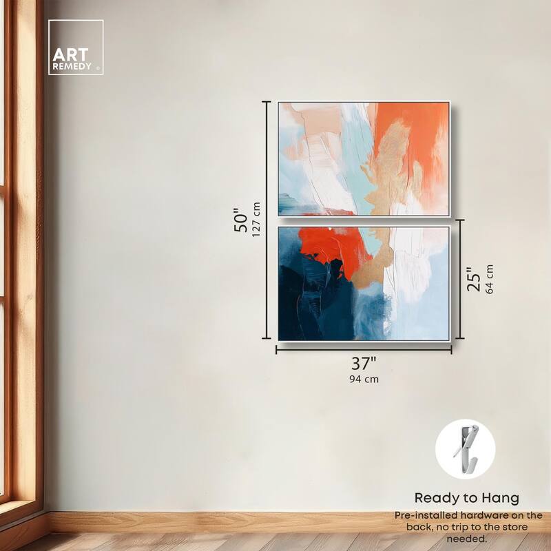 Bold and Bright II Canvas Set of 2 by Art Remedy