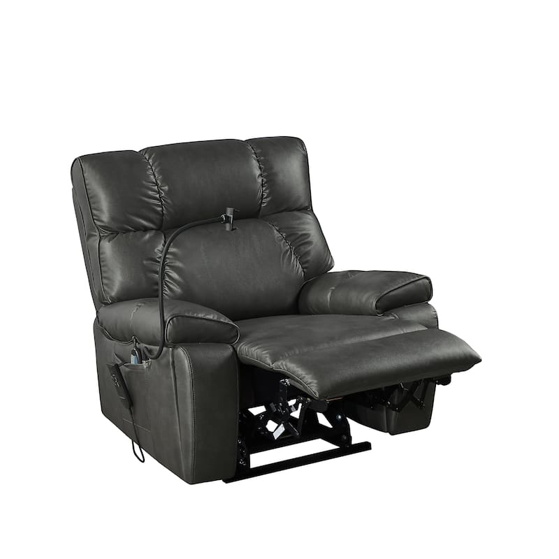 Recliner Chair with Phone Holder,Electric Power Lift Recliner Chair with 2 Motors Massage and Heat for Elderly, 3 Positions, 2 S