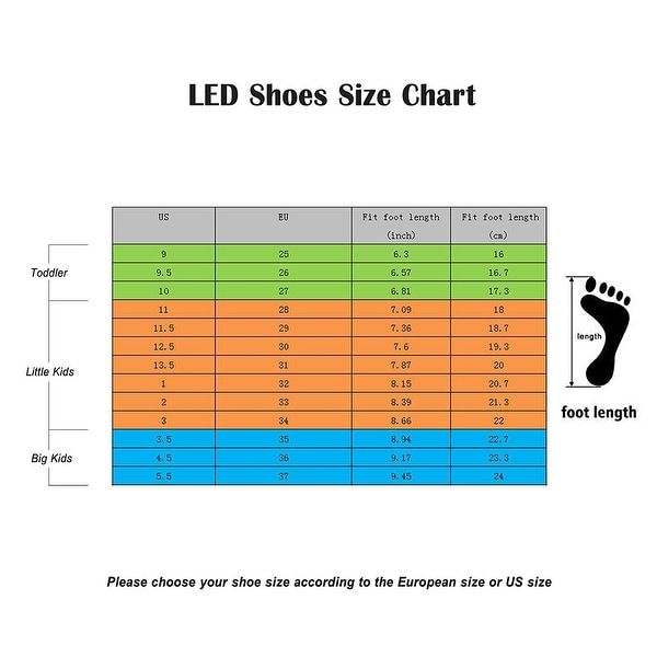 WONZOM FASHION LED Light Up Shoes USB Flashing Sneakers for Toddler//Kids Boots