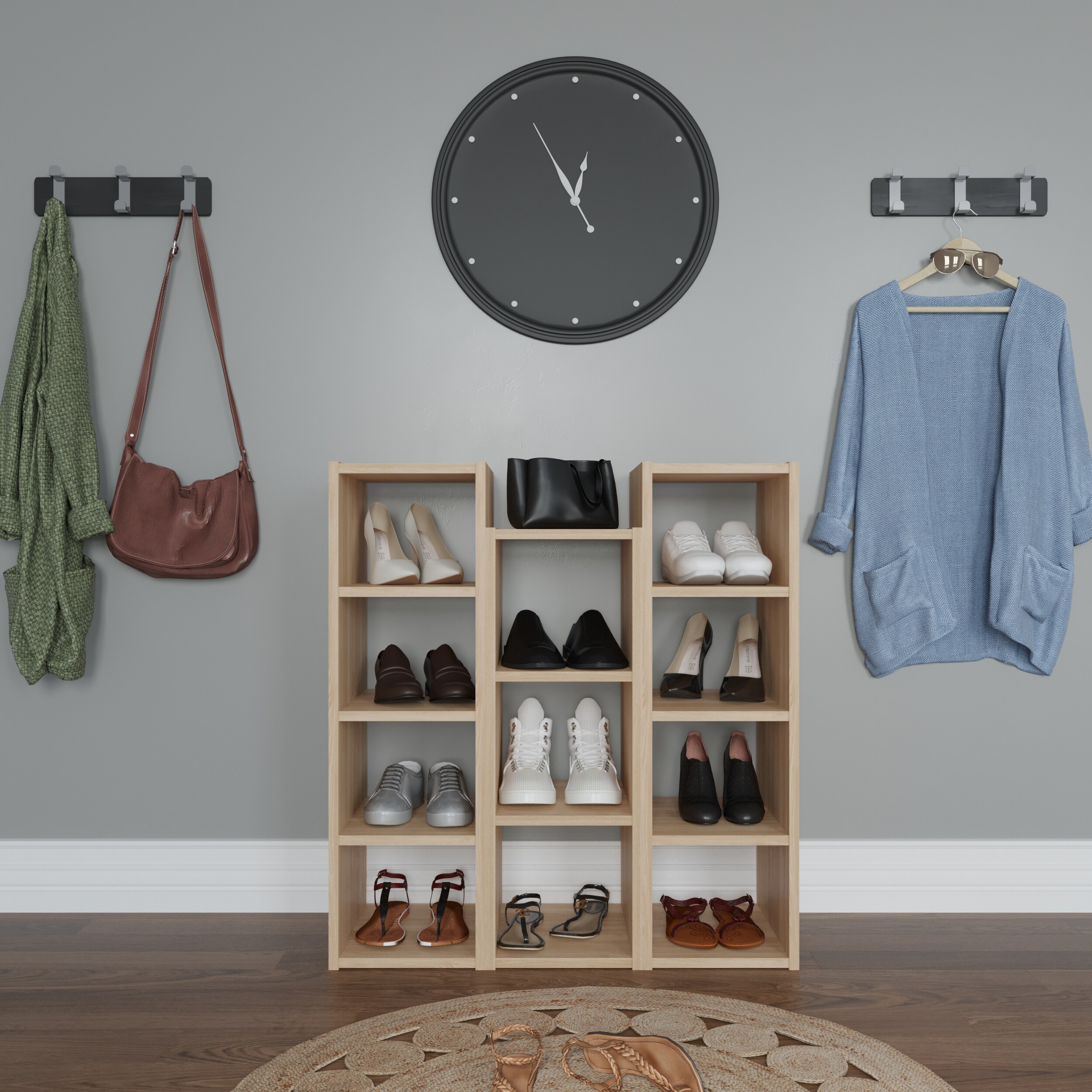Modern shoe best sale and bag rack