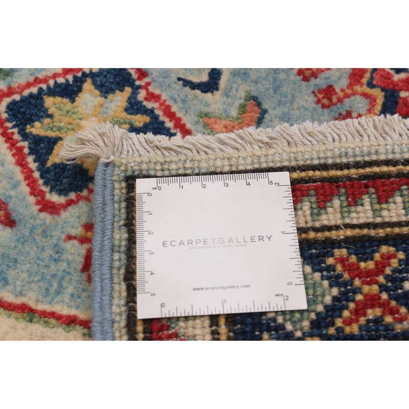 ECARPETGALLERY Hand-knotted Uzbek Ghazni Blue Wool Rug - 4'11 x 6'5