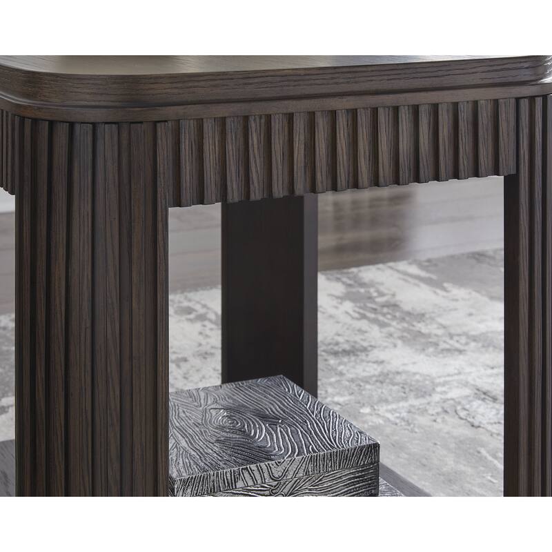 Signature Design by Ashley Carlibrie Dark Brown End Table - 22" W x 26" D x 24" H