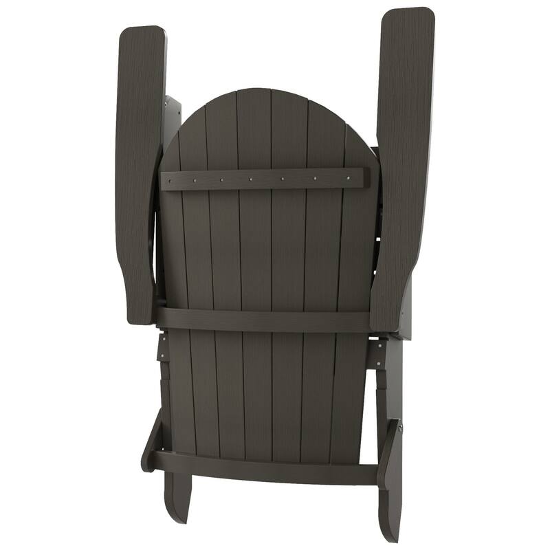 Vineyard HIPS Outdoor Folding Eco-Friendly All Weather Seashell Adirondack Chair