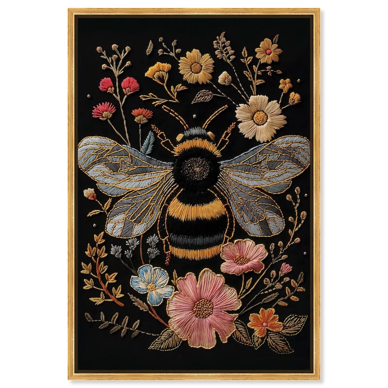 Honeyed Herald I Canvas by Art Remedy - 20" x 30" - Gold