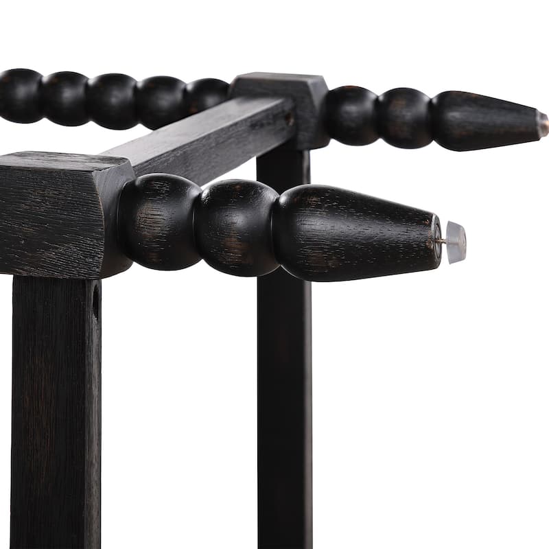 Chenille 26"H Spindle Legs Counter Stool