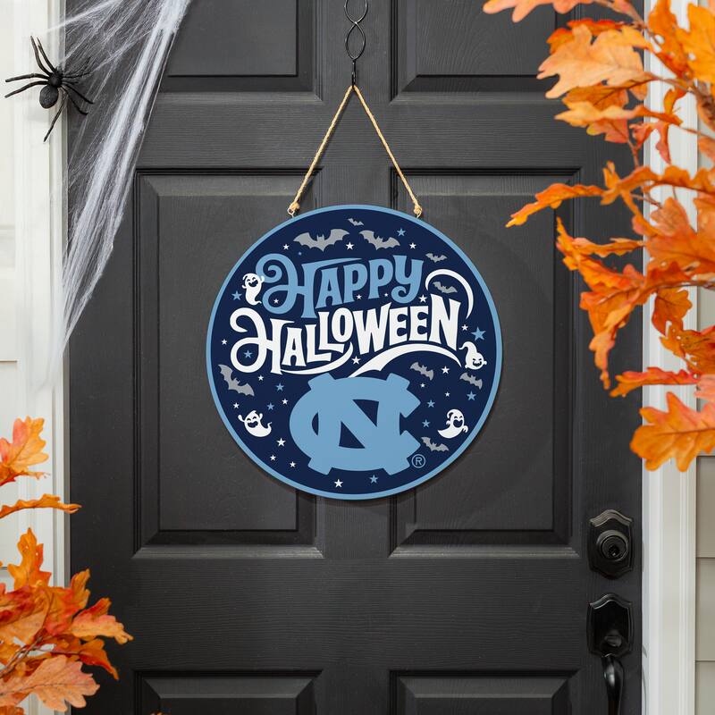 University of North Carolina 18" x 18" Halloween Door Décor Wall Sign