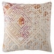 preview thumbnail 3 of 3, Nikki Chu Siva Indoor/ Outdoor Tribal Pink/ Gold Throw Pillow 22"X22" Cover Only