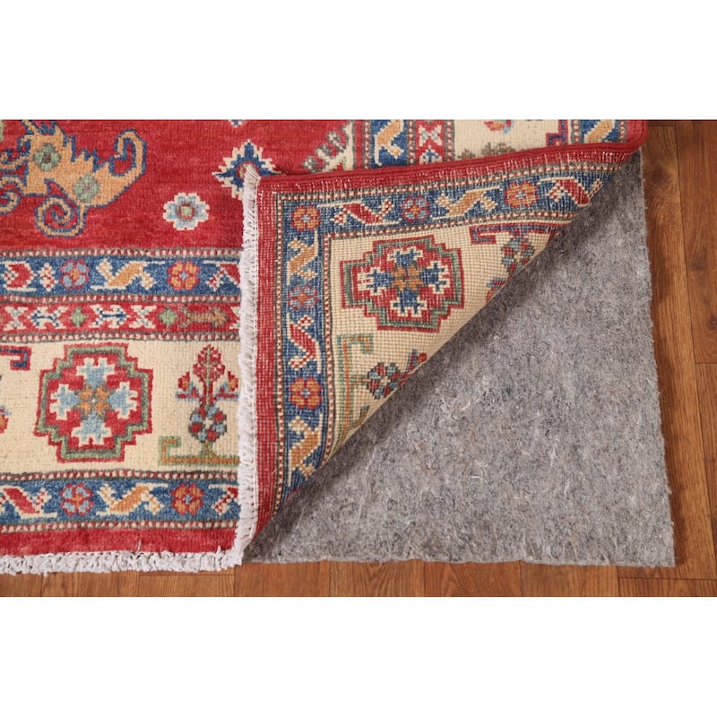 Traditional Kazak Area Rug Handmade Living Room Wool Carpet - 4'11" x 6'5"