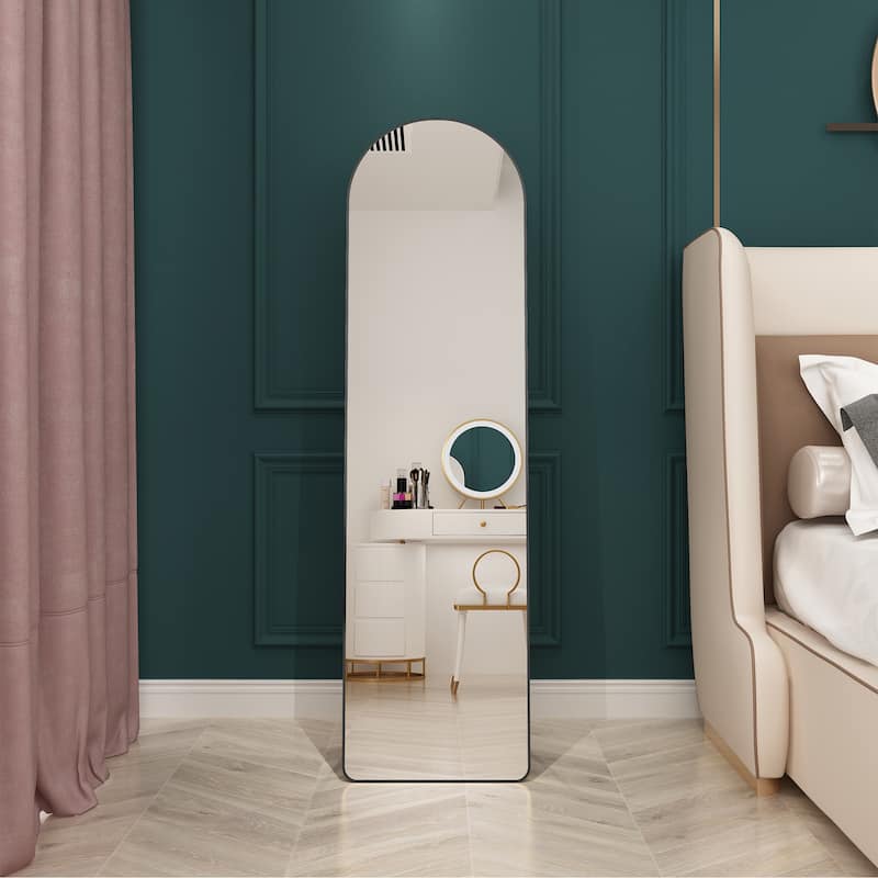 Modern, minimalist, full length mirrors, bathroom vanity mirrors, bedroom porches, clothing stores. - Black