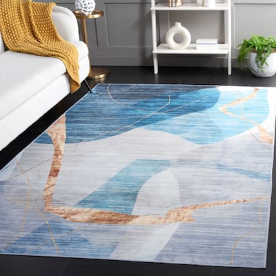 SAFAVIEH, Malibu Rosaria Contemporary Machine Washable Rug