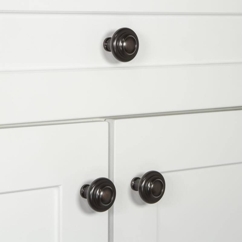 Grandeur CIRC-BRASS-KNOB Circulaire 1-3/8” Solid Metal Stepped