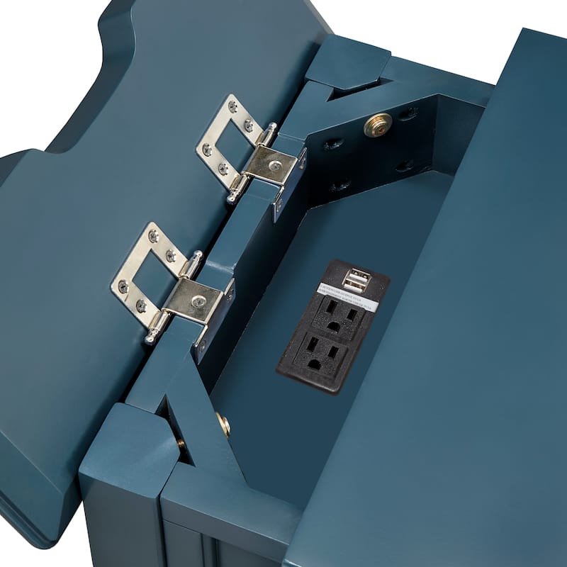 Zayden 1-drawer Side Table with Charging Station by iNSPIRE Q Bold