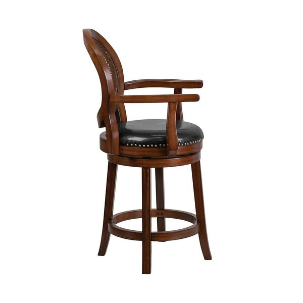 Counter height bar stools with arms and swivel best sale