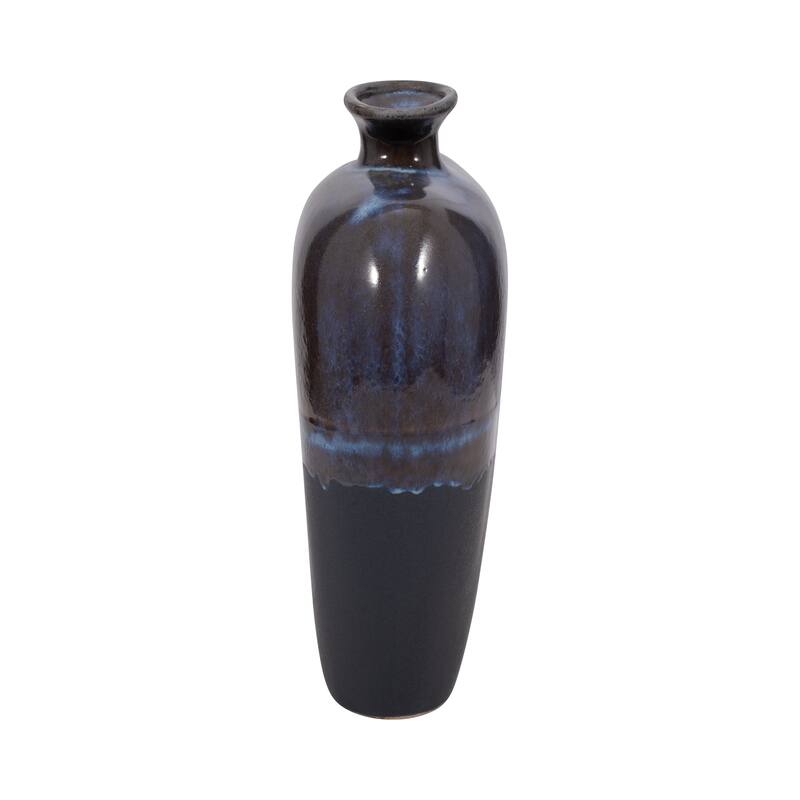 Sagebrook Home Neader Stoneware Vase, Elegant Matte Finish, Novelty, Stoneware, Ombre, Perfect for Any Room