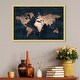 preview thumbnail 14 of 19, Oliver Gal 'Mapamundi Copper' Maps and Flags Framed Wall Art Prints World Maps - Bronze, Blue 30 x 20 - Gold