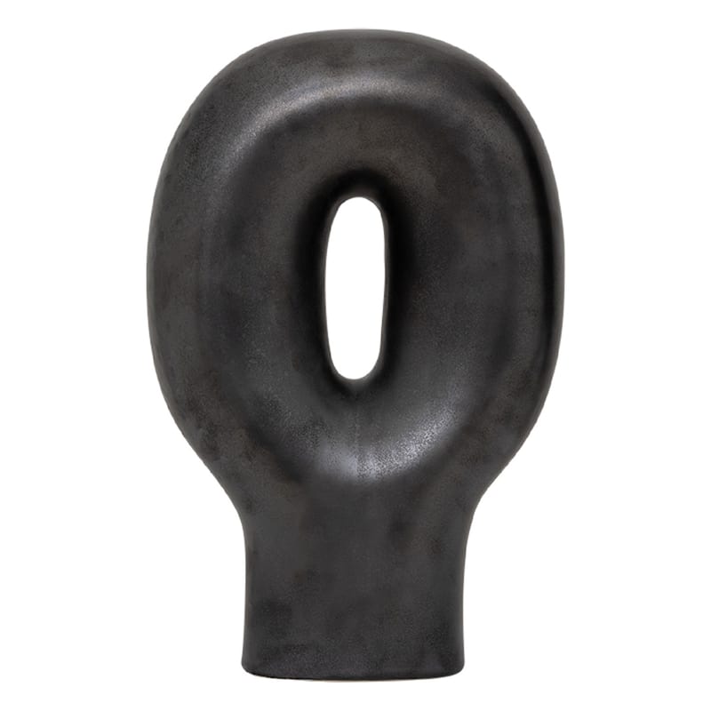 Orobie Metallic Tabletop Decoration - 13.75" - Black