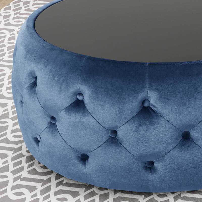 Minimalist Upholstered Ottoman - Sleek Design for Living Room/Bedroom