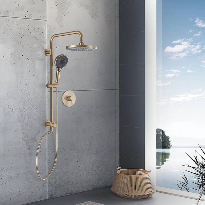 Rbrohant Bathroom Rainfall Shower System with 3-Setting Handheld Shower