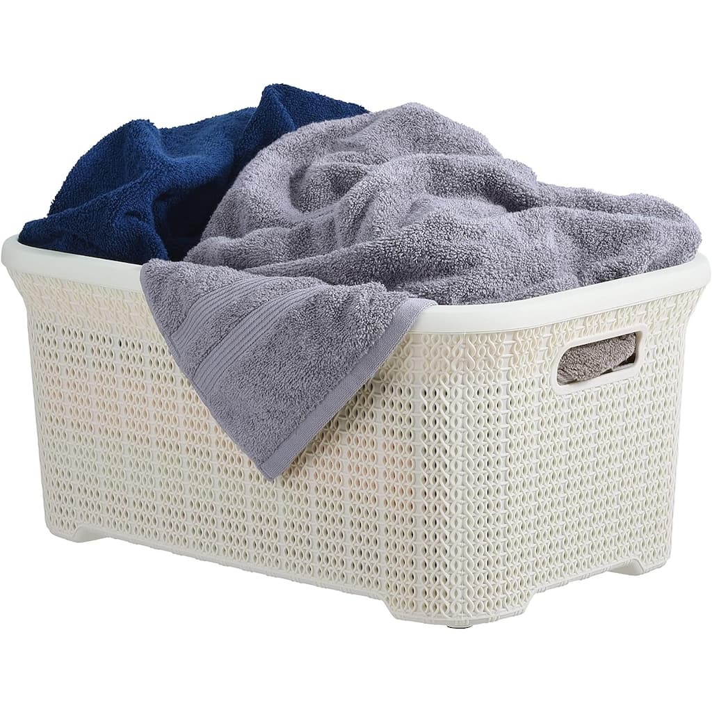 Superio Large Laundry Basket with Carry Handles - Capacity: 50l