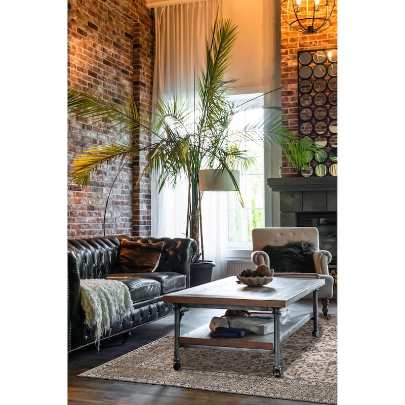 ECARPETGALLERY Hand-knotted Antalya Vintage Sage Wool Rug - 9'11 x 13'1