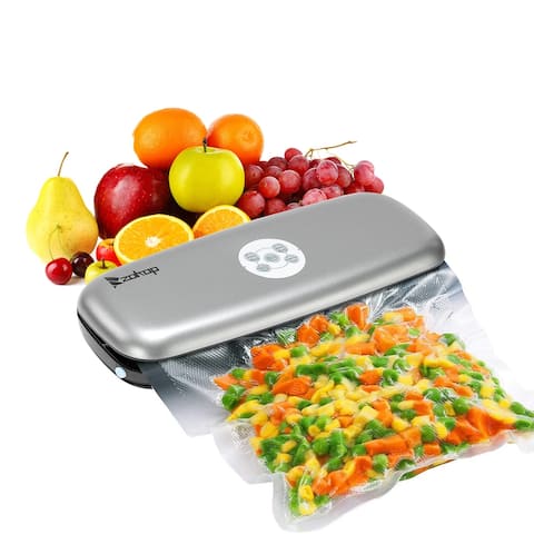 Food Vacuum Sealer Machine Integrated Cutter Multi Mode with LED Indicator Lights