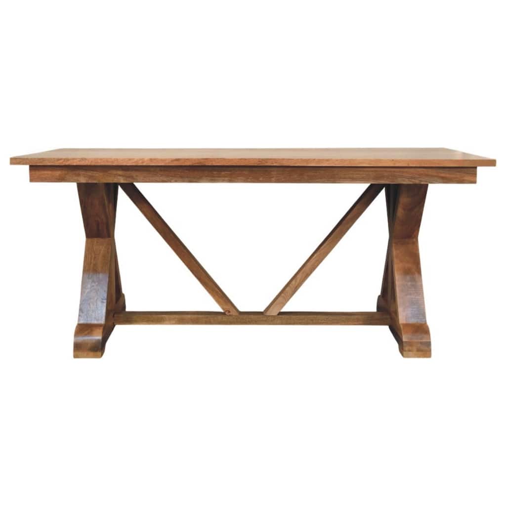Artisan Furniture Solid Wood Treston Dining Table ,Brown - Brown