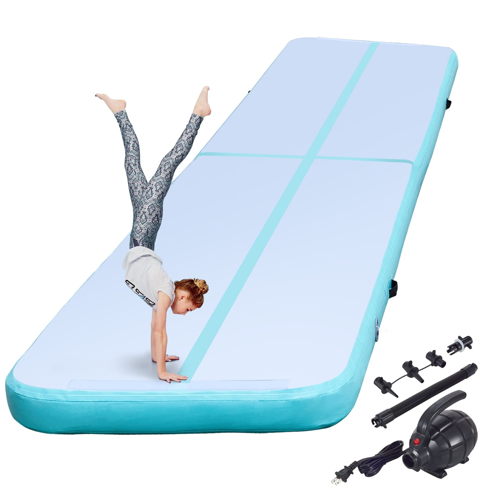 Air Track 16ft Inflatable Air Track Tumbling Mat with Electric