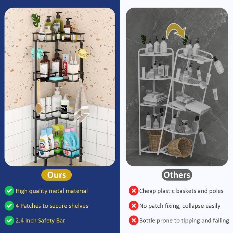 4 Tier Standing Shower Caddy
