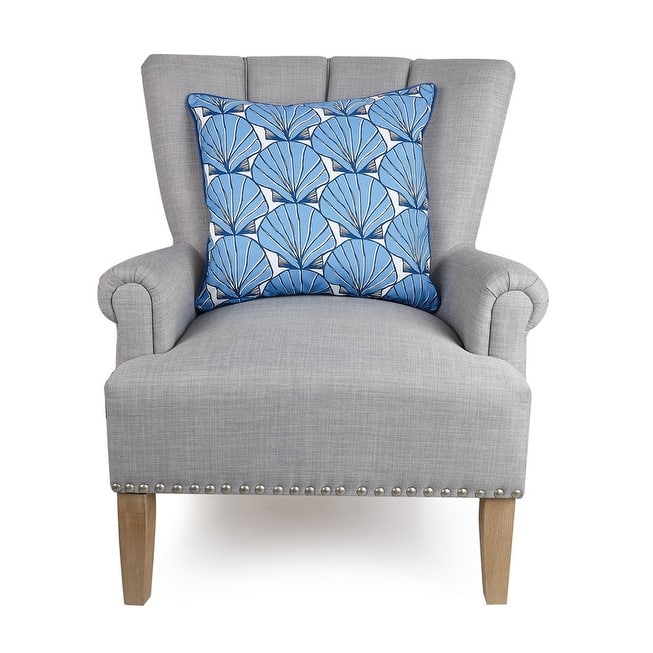 Kate Nelligan Cotton Canvas Coastal Pillow Collection - Specialty - Scallops